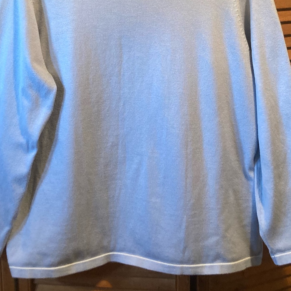 Vintage Van Heusen Powder Blue & White Cardigan Set - Picture 16 of 16